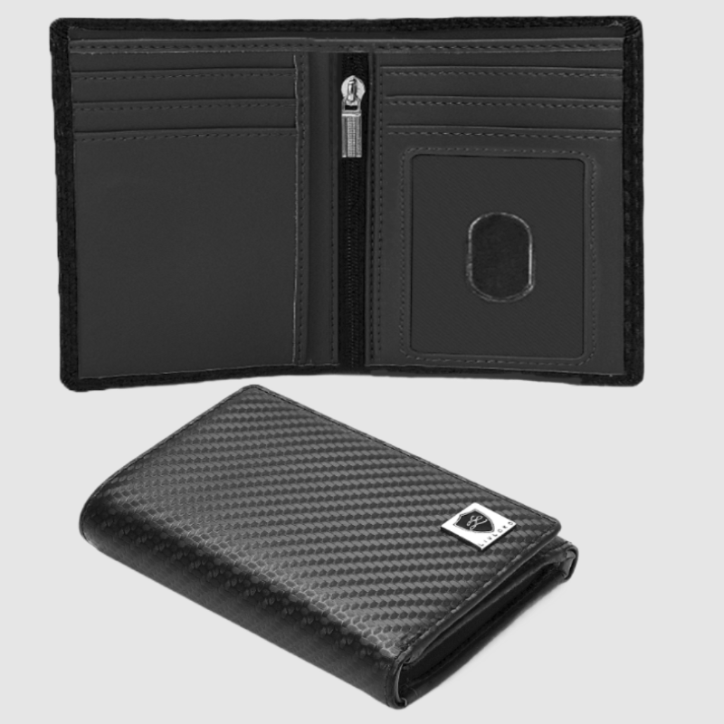 Men's Designer Black Bifold Wallet black wallets