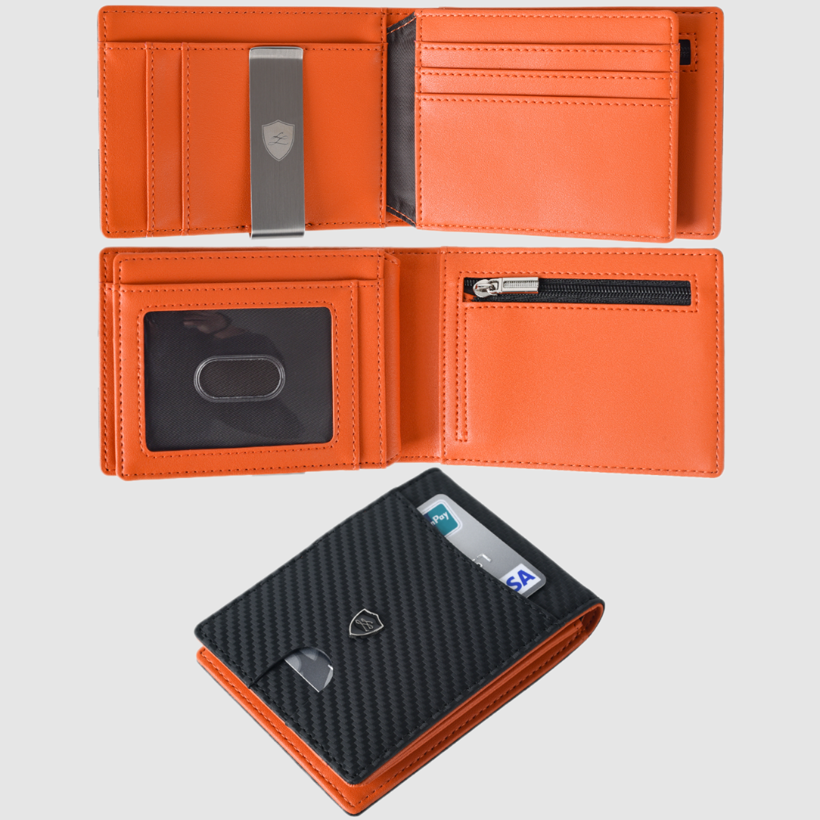 Designer Wallet Money Clip Card Holder for Men money clip card holder