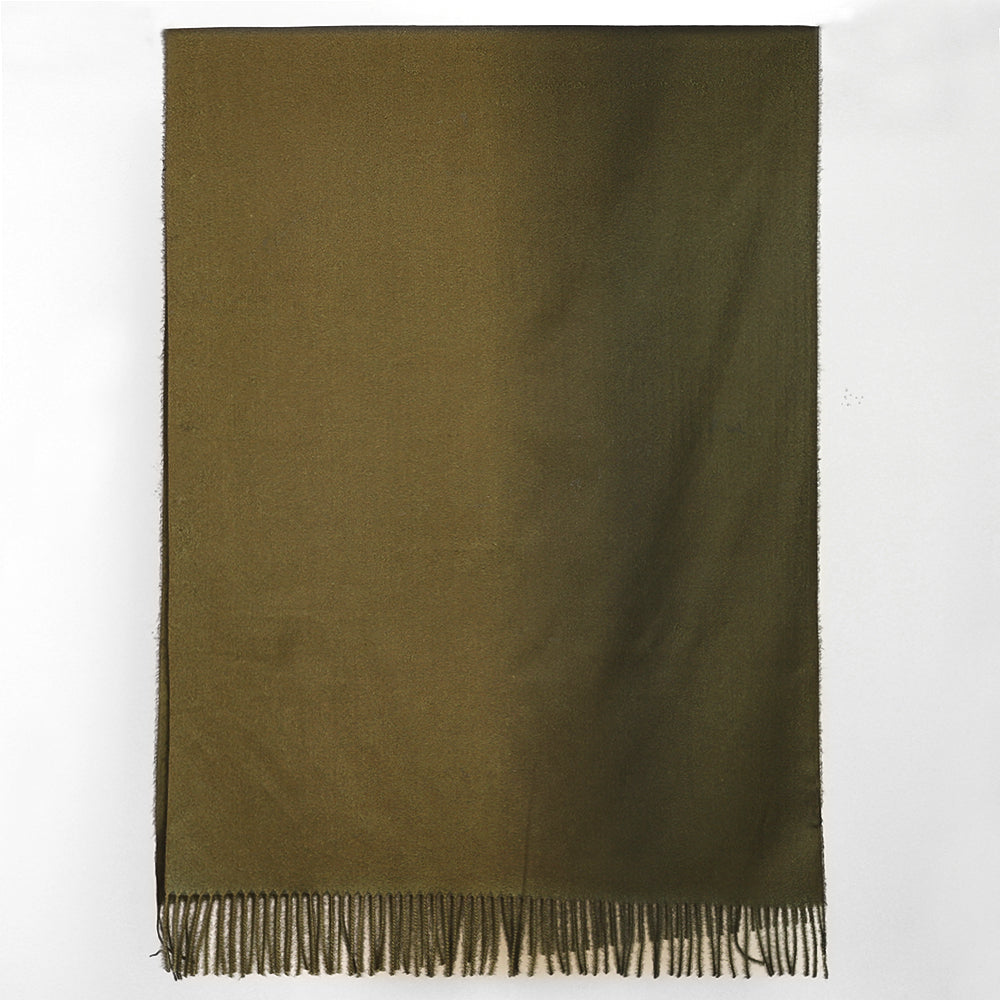 Black and Green Pashmina Shawl, laid flat