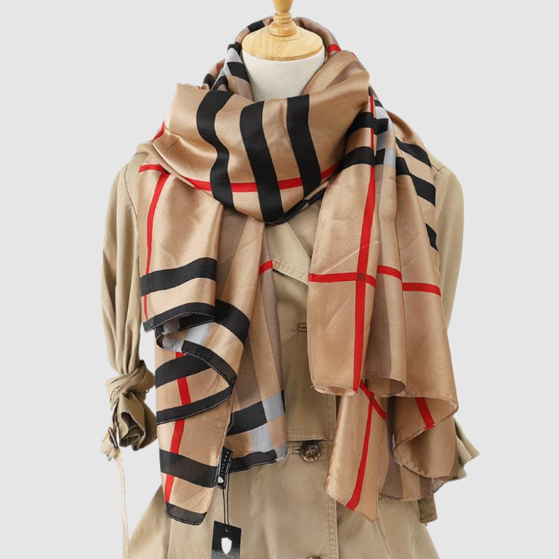 Classic Tartan Large Satin Scarf scarves