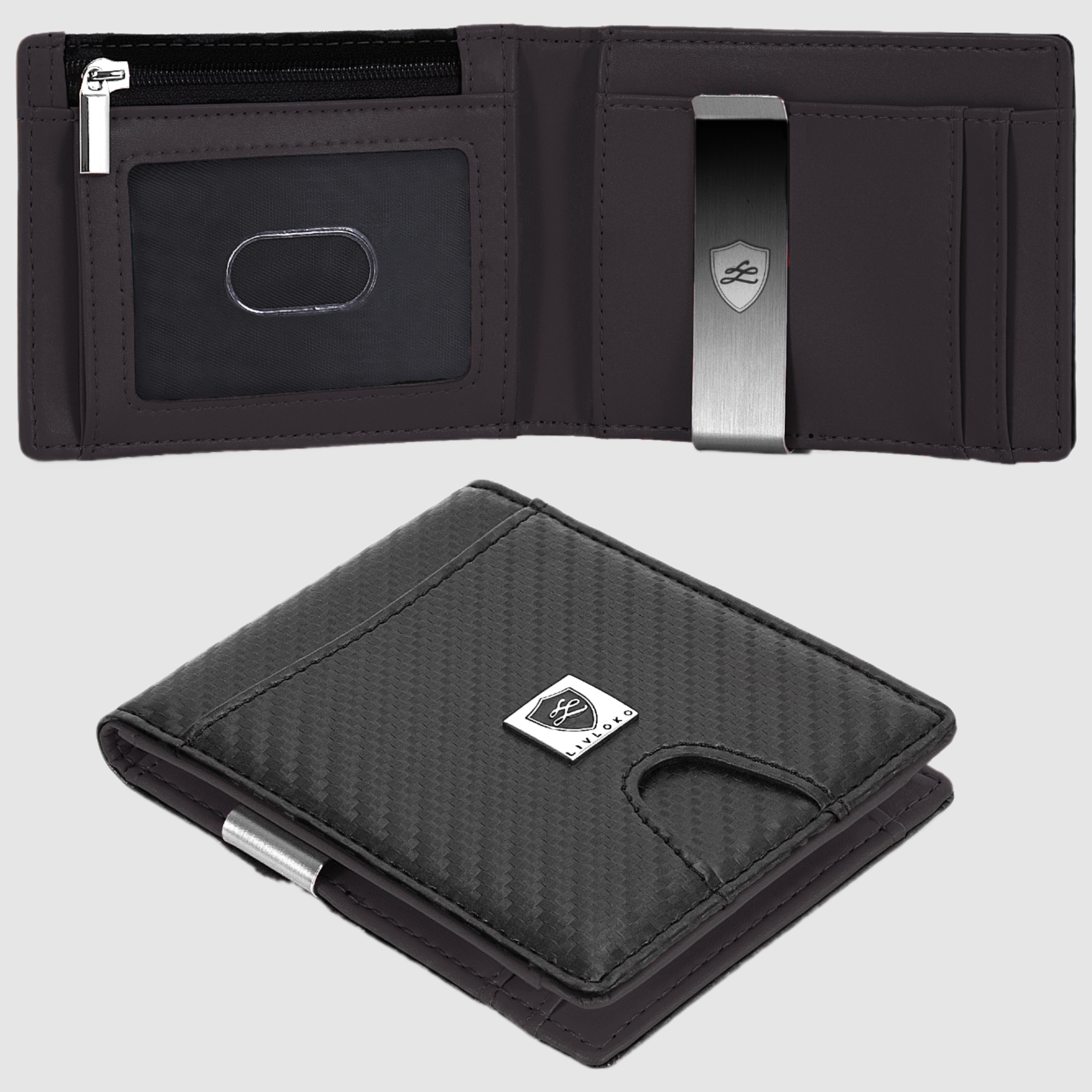 Small Billfold Money Clip Card Holder money clip card holder