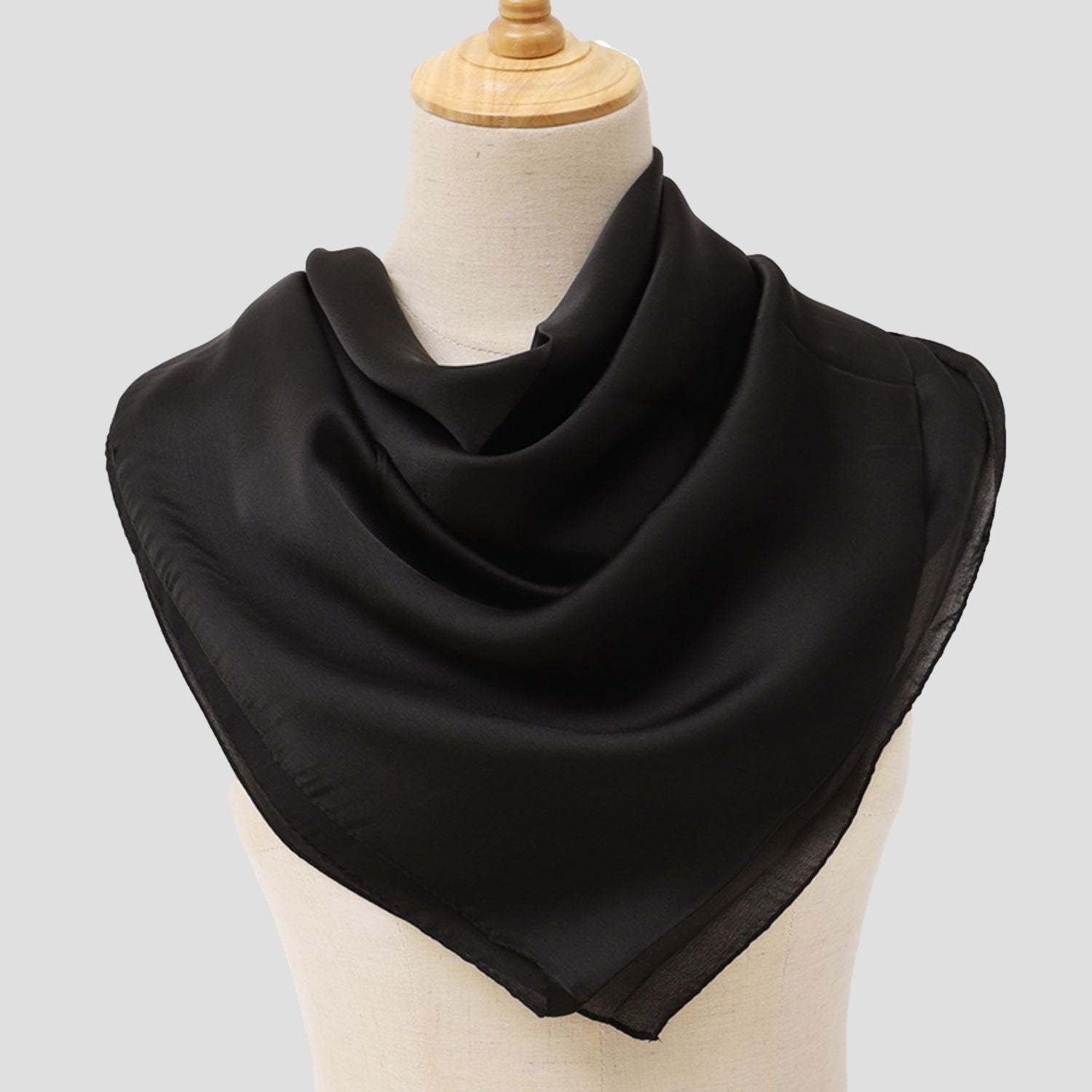 Black Satin Scarf Black Satin Scarf