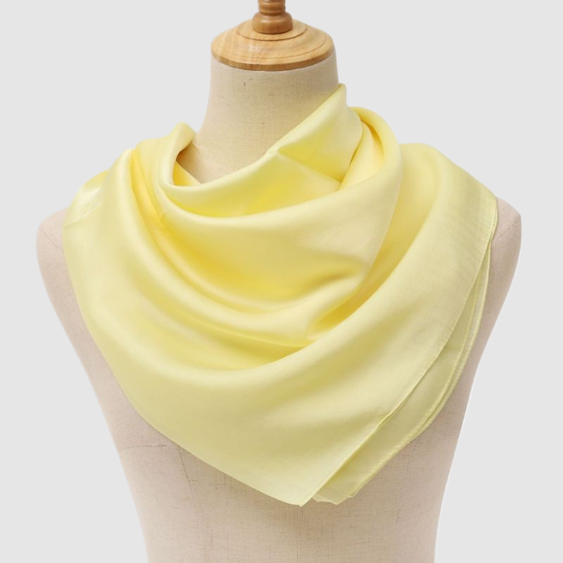 Satin Sunshine Yellow Scarf yellow scarf