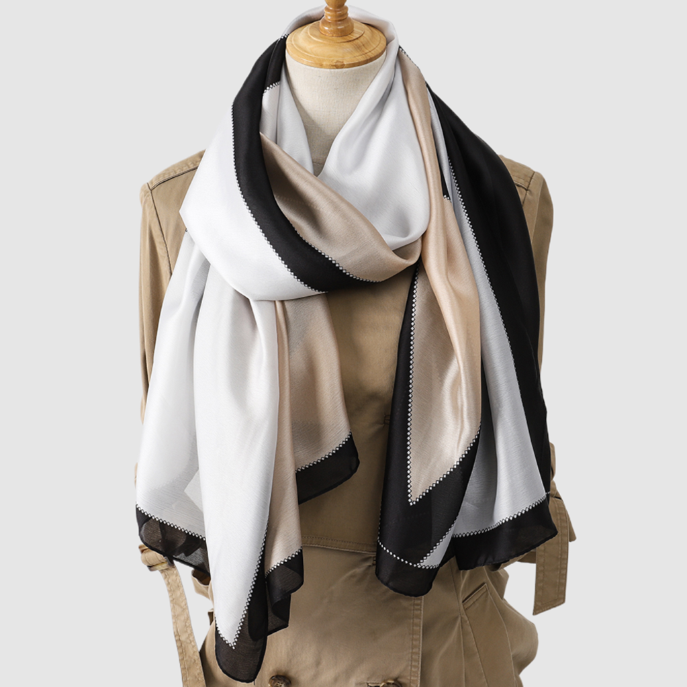 Gold Black and White Scarf black gold scarf
