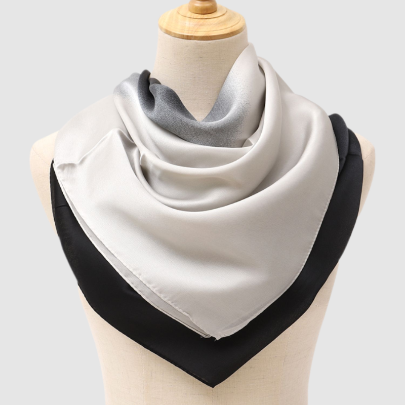 light grey scarf