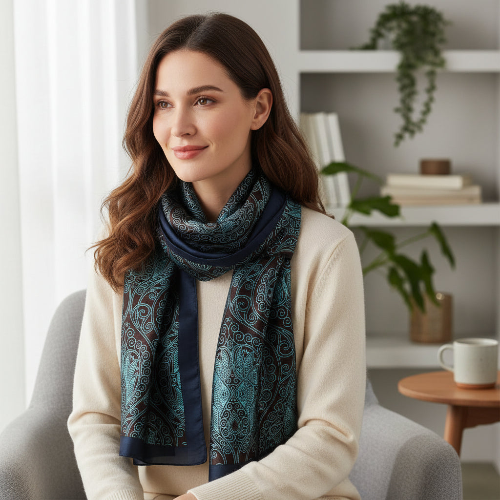 Yoga Mala Satin Scarf