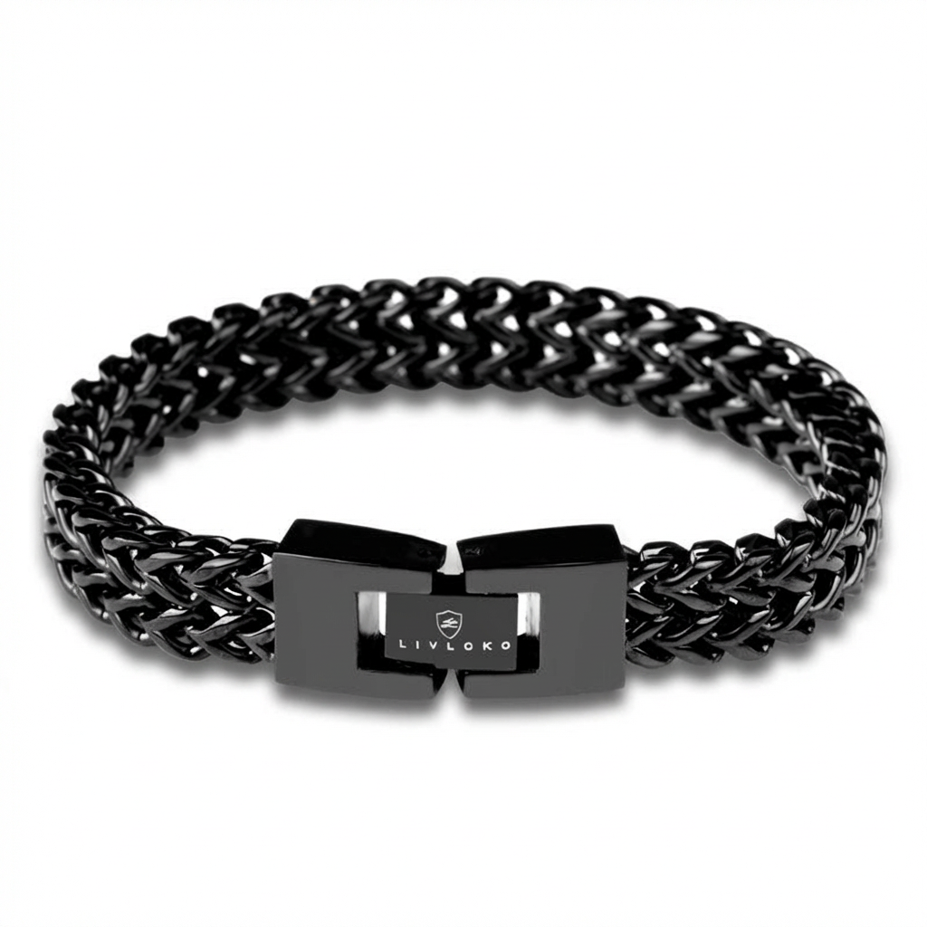 Luxury Black Stainless Steel Bracelet product image