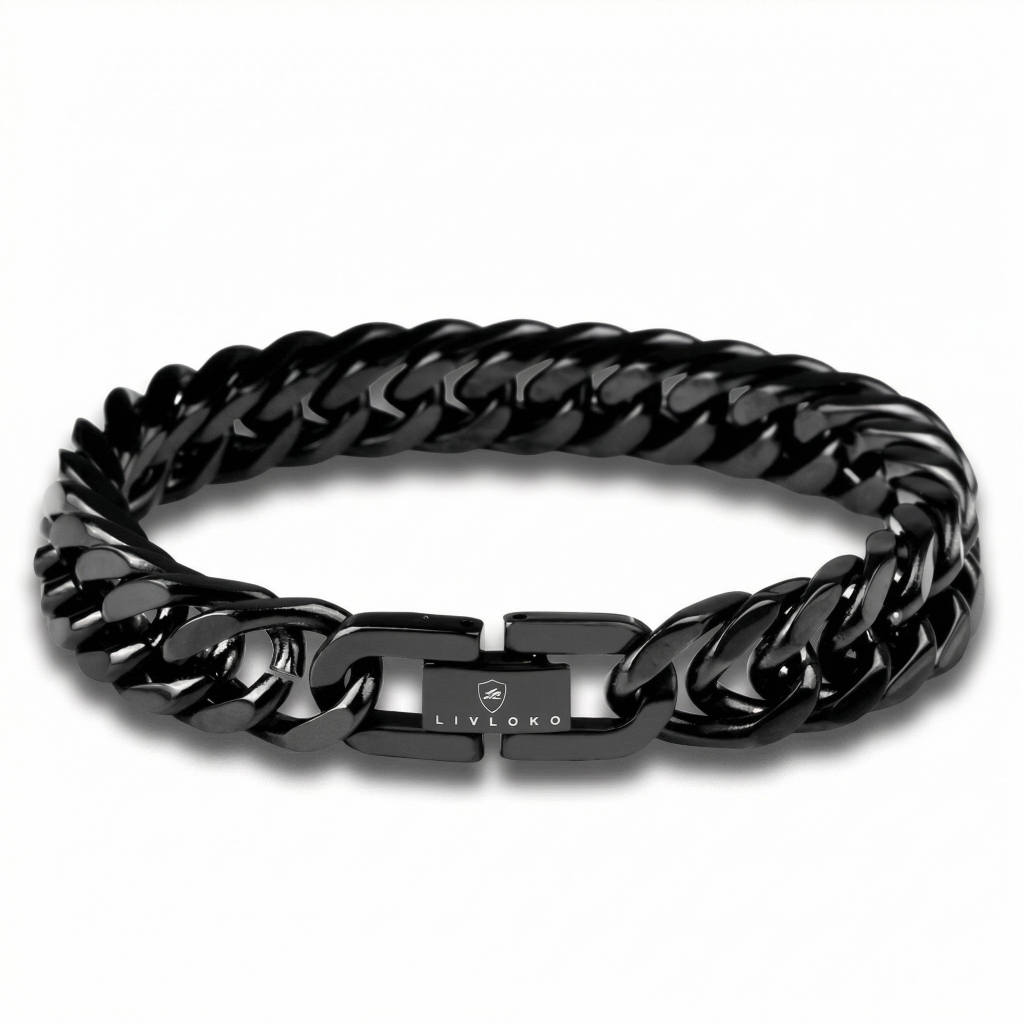 Men's Black Designer Cuban Bracelet product image