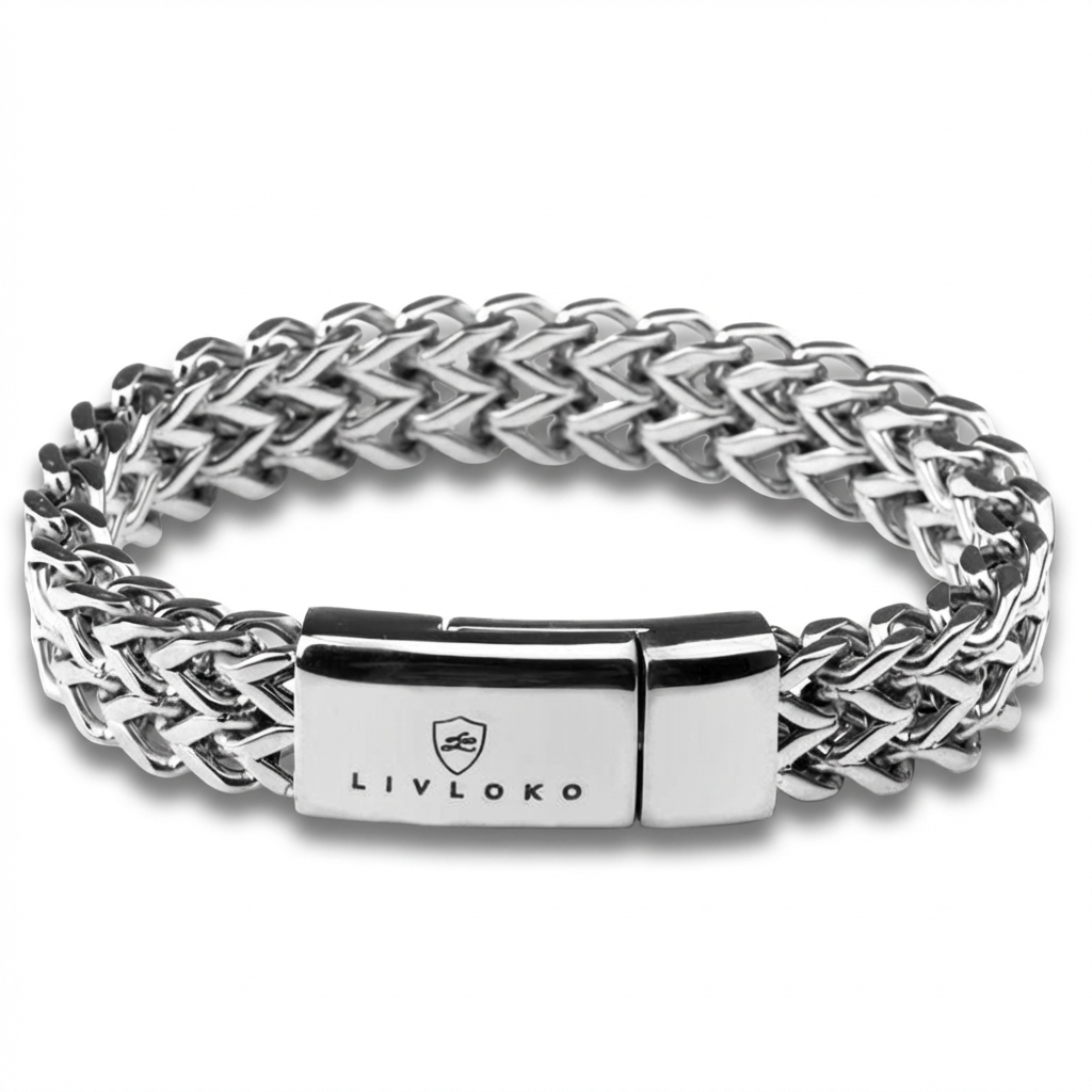 Silver Curb Bracelet for Men product image