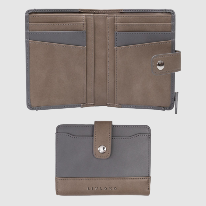 Small Billfold Designer Brown Leather Wallet brown leather wallet