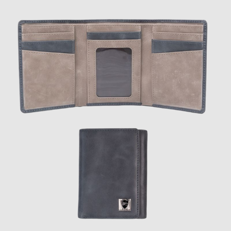 Vegan Trifold Card Holder Wallet tri fold wallet