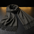 Grey Pashmina Wrap Shawl for Women, 200 × 80 cm