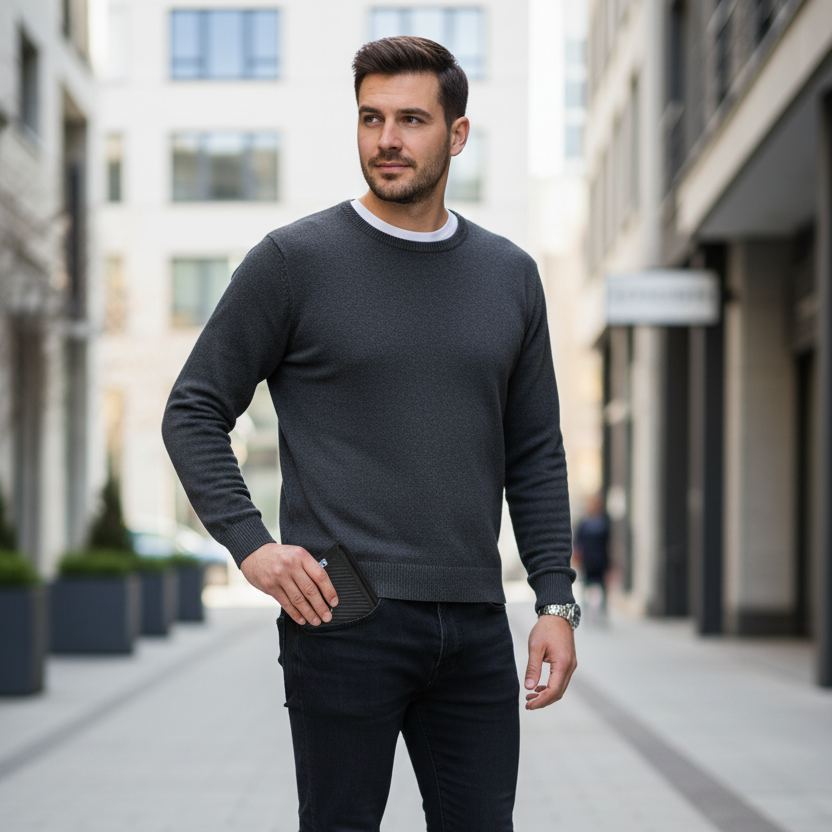 Men's Money Clip Card Holder Wallet