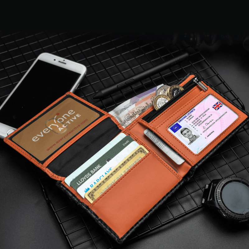 Carbon Fibre Designer RFID Card Wallet carbon fibre walle