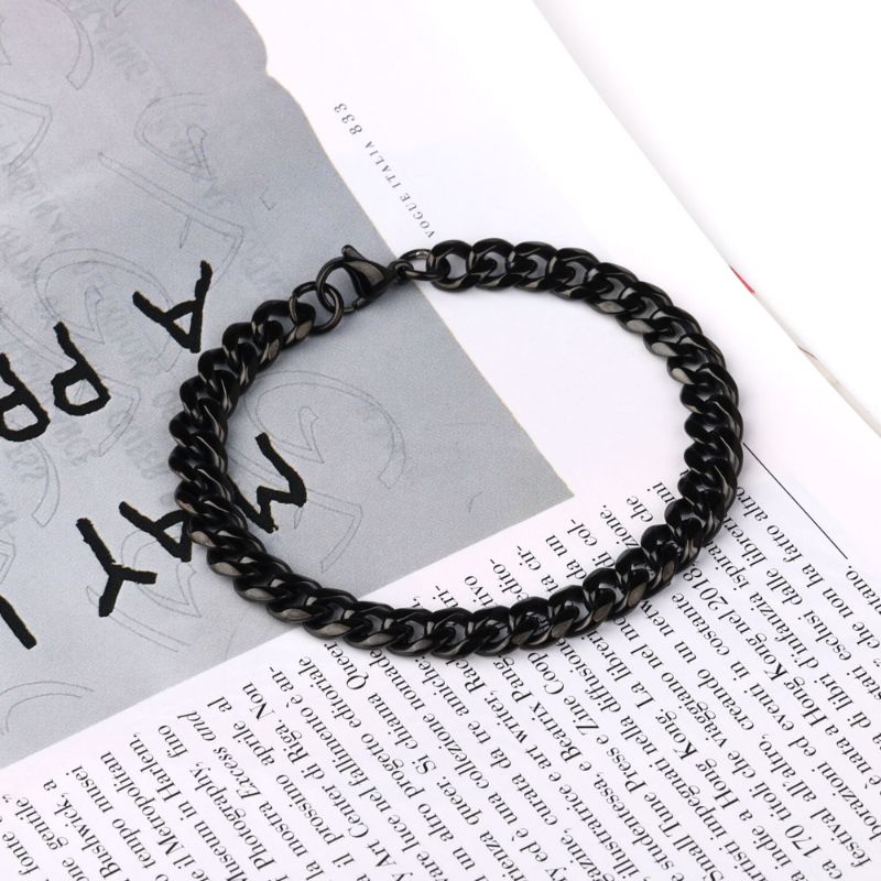 Men's Cuban Black Bracelet Men's Cuban Bracelet