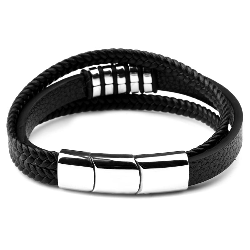 Handmade Multilayer Leather Clasp Bracelet