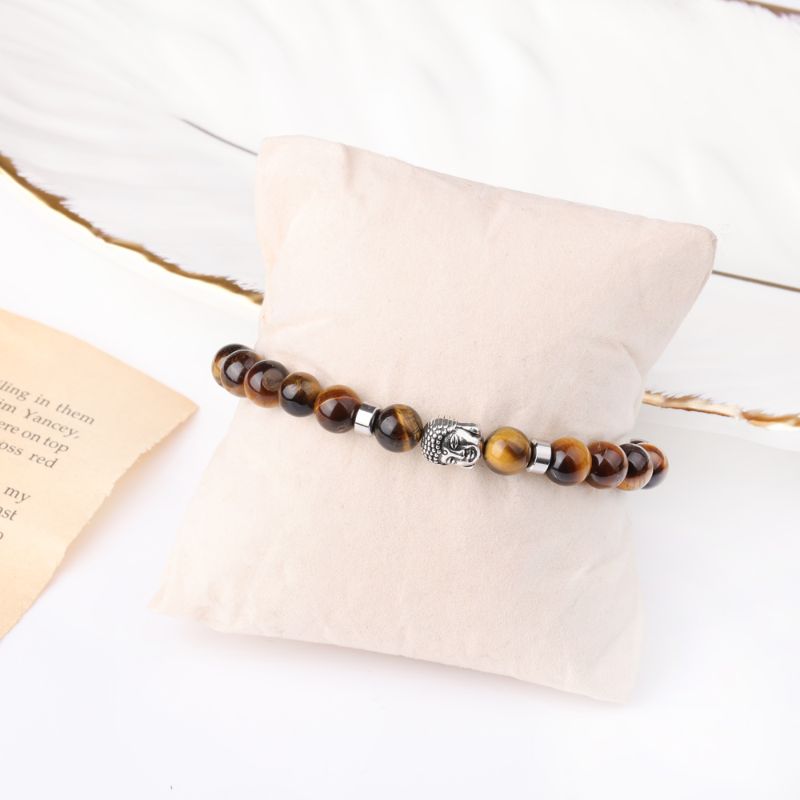 Tiger Eye and Buddha Bracelet Charm tiger's eye bracelet
