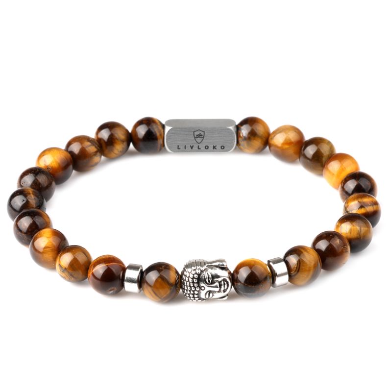 Tiger Eye and Buddha Bracelet Charm tigers eye bracelet