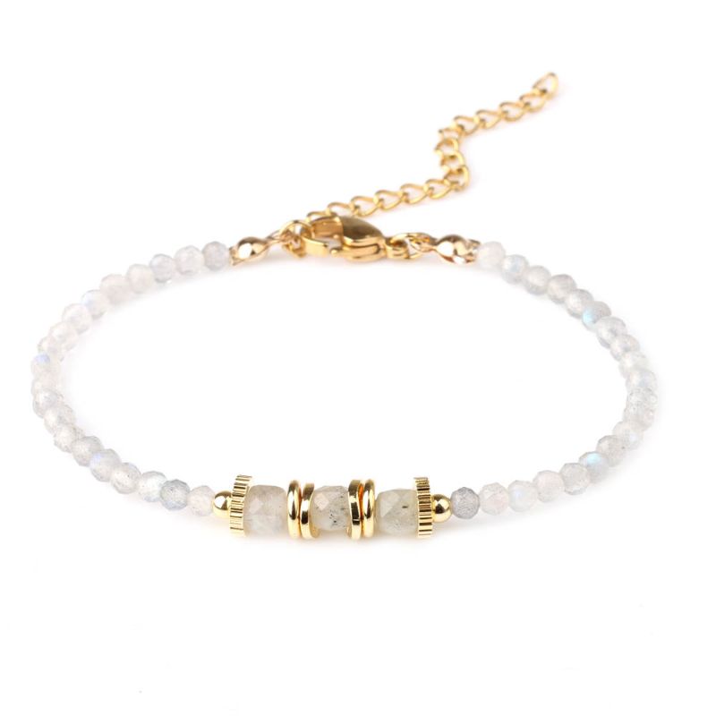 Labradorite Bracelet 18k Gold Plated labradorite bracelet
