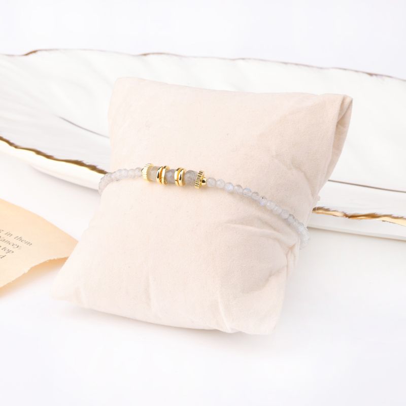 Labradorite Bracelet 18k Gold Plated healing crystal bracelet