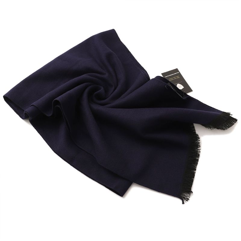 Men's Wool Scarf Navy
