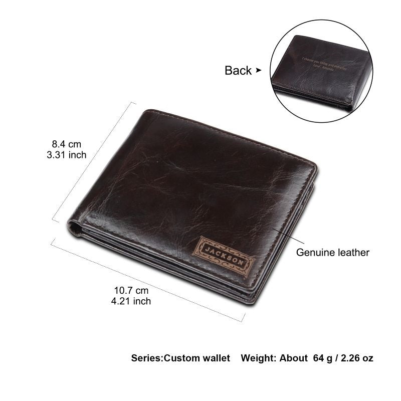 Personalised Men's Leather Vintage Wallet Personalised Men's Leather Vintage Wallet - Livloko London