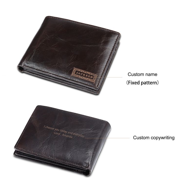 Personalised Men's Leather Vintage Wallet Personalised Men's Leather Vintage Wallet - Livloko London