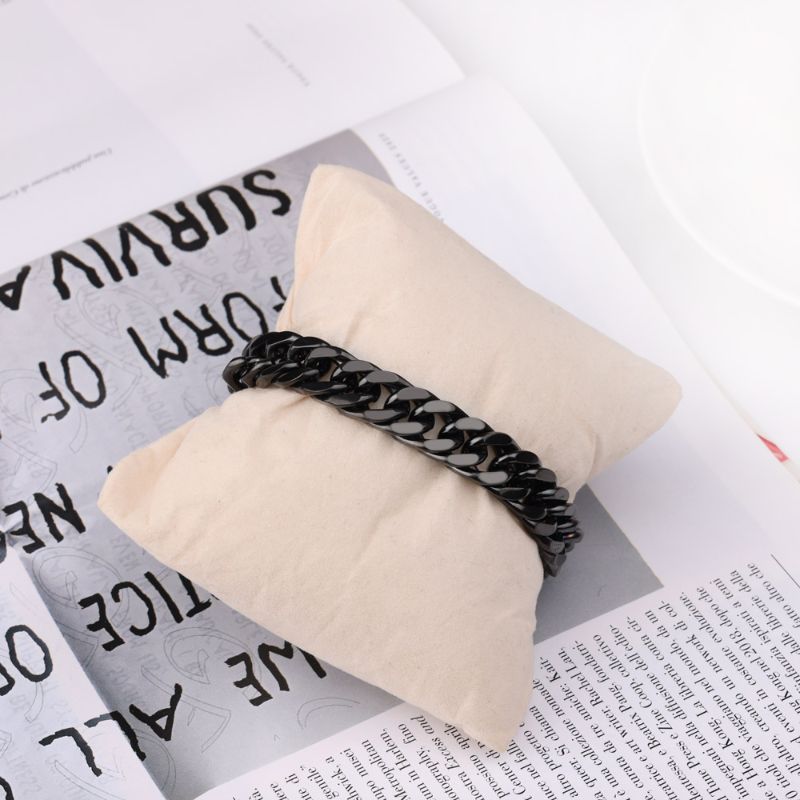 Men's Black Designer Cuban Bracelet men's designer bracelets