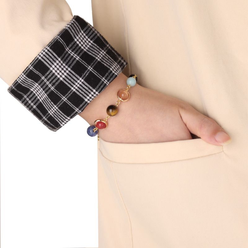 Solar System Crystal Bracelet 18ct Gold Plated crystal bracelet for women