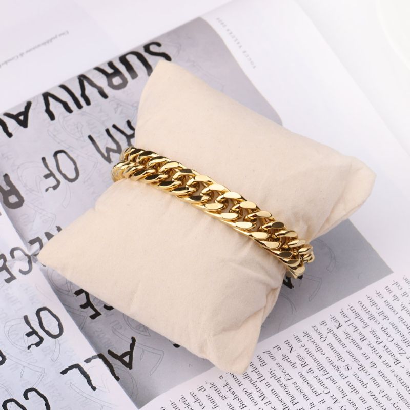 Men's Designer Gold Cuben Bracelet Men's Designer Gold Bracelets