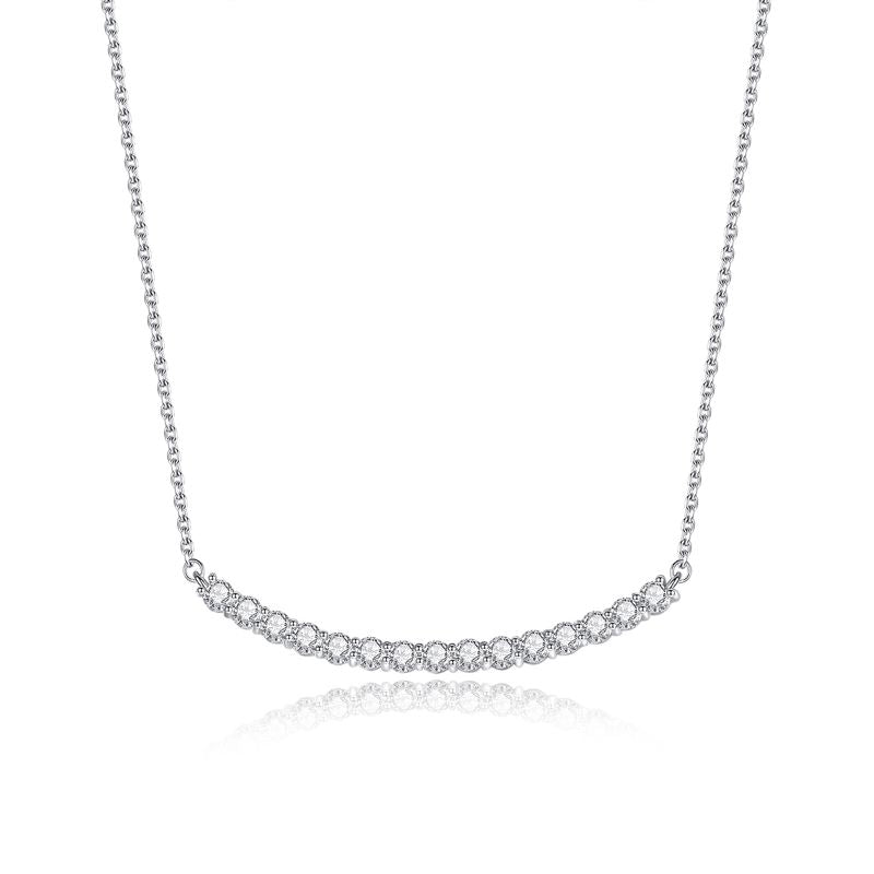 Moissanite Necklace with 925 Silver Chain moissanite necklace