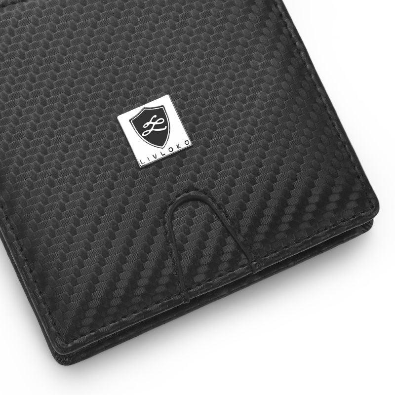 Men's Card Holder Bifold Wallet black wallets