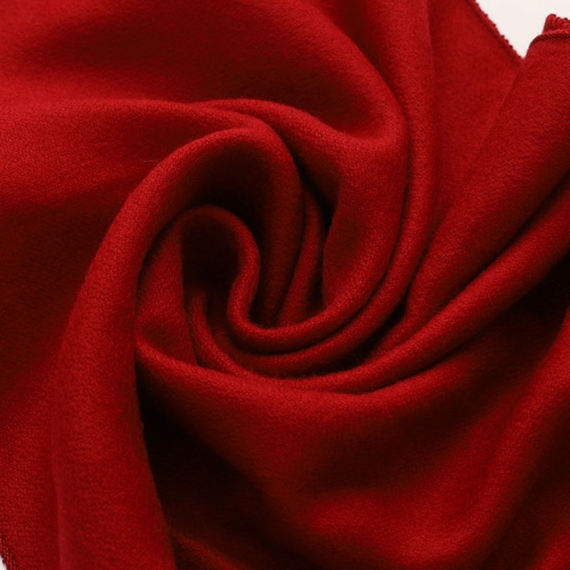 Men's Deep Red Wool Scarf