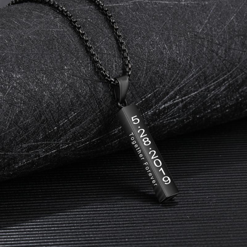 Personalised Stainless Steel Bar Necklace