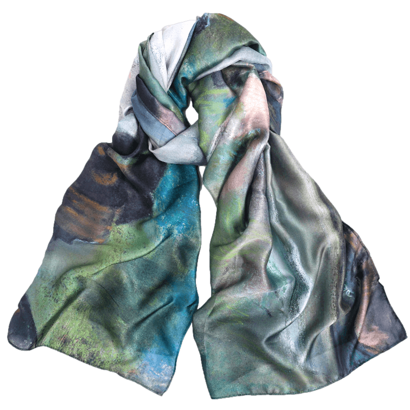 Satin Ballet at the Paris Opéra Printed Scarf colourful scarf