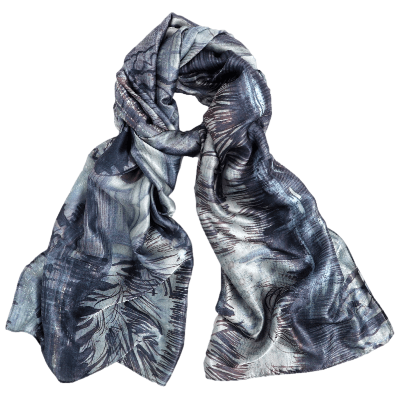 Nursery on Schenkweg Grey Satin Scarf light grey scarf