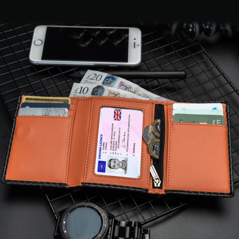 tri fold wallet