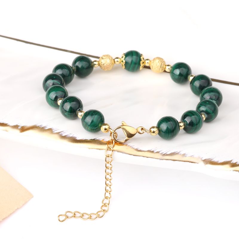 Malachite Bracelet 18k Gold Plated 18k gold plated bracelet
