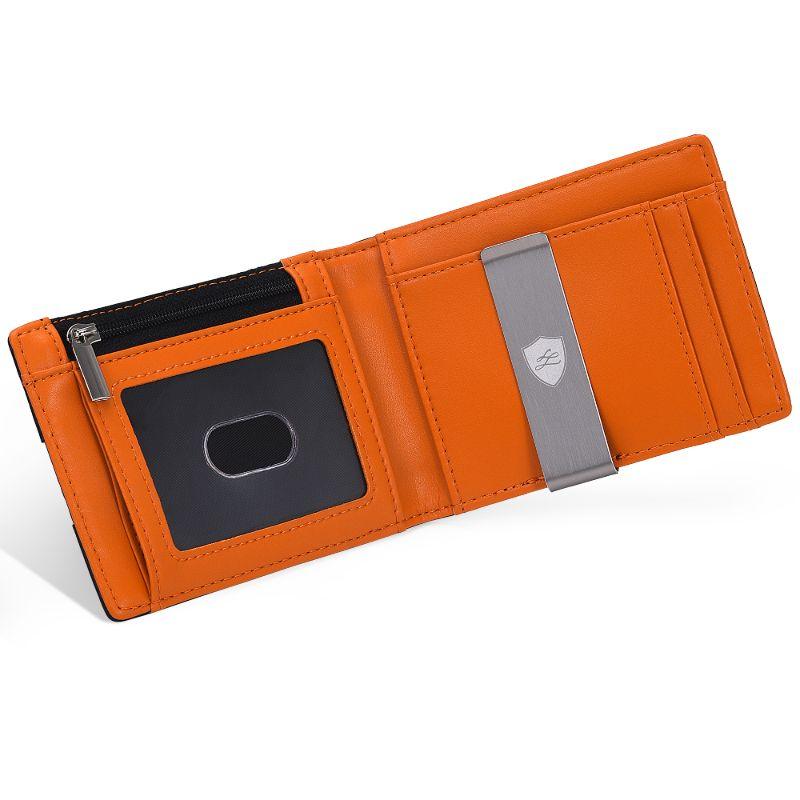 Men's Money Clip Card Holder Wallet mens wallet zipper coin pocket
