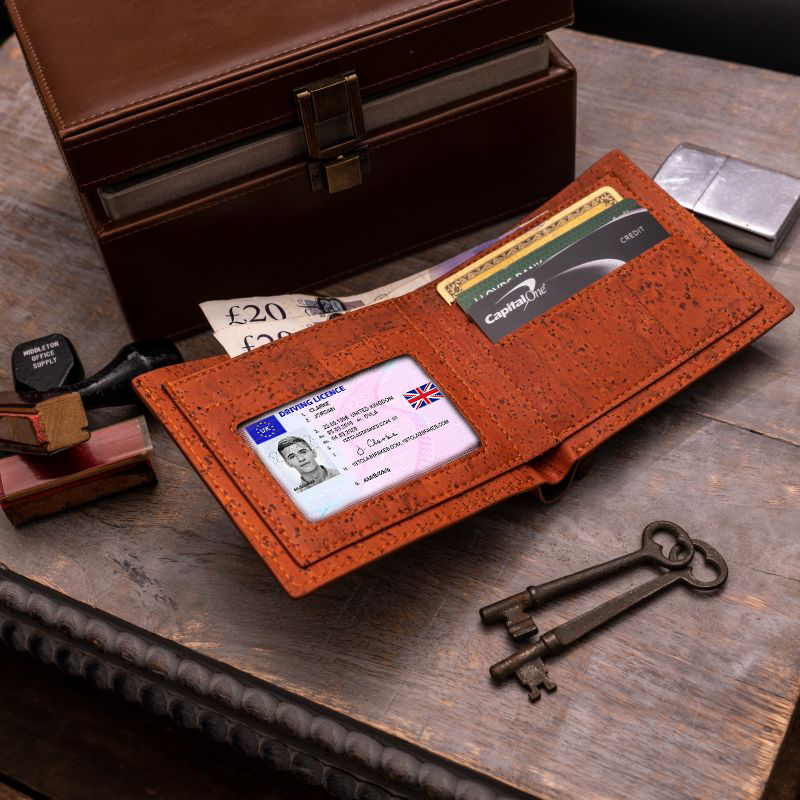 Eco Mens Vegan Bifold Wallet vegan bifold wallet