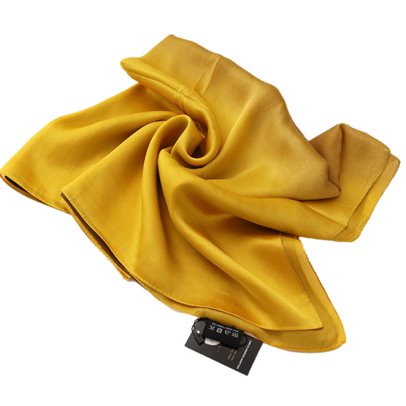 Yellow and Brown Neck Scarf yellow colour scarf