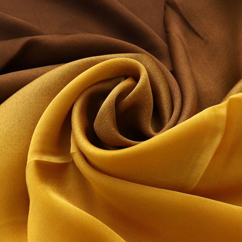 Yellow and Brown Neck Scarf satin scarf for hair
