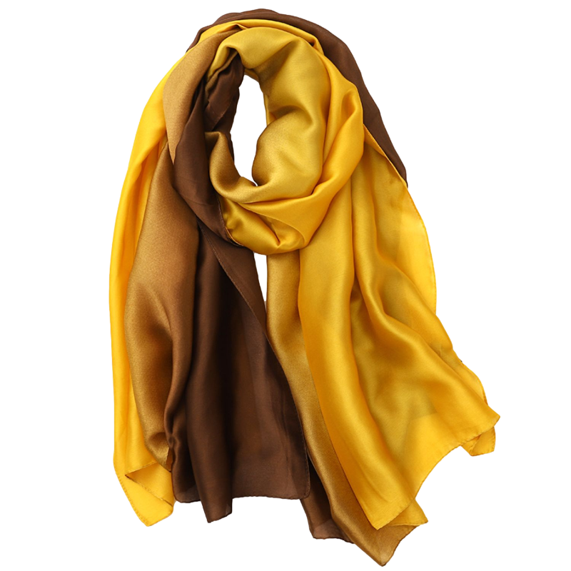 Yellow and Brown Neck Scarf yellow and brown neck scarf