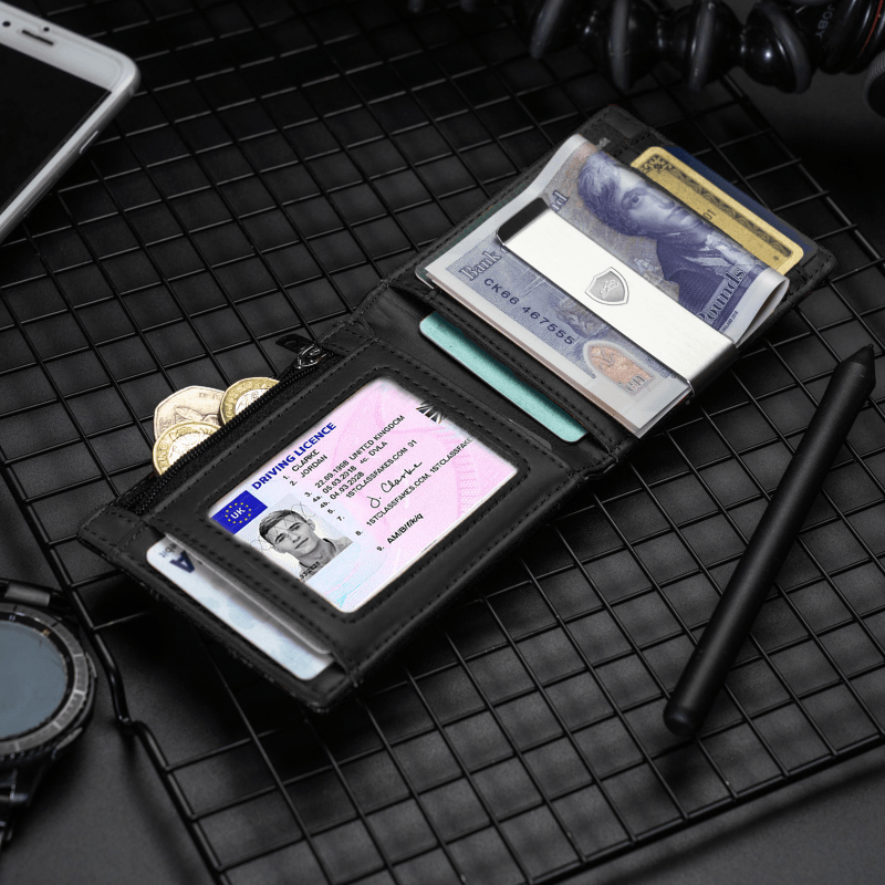Small Billfold Money Clip Card Holder money clip card holder