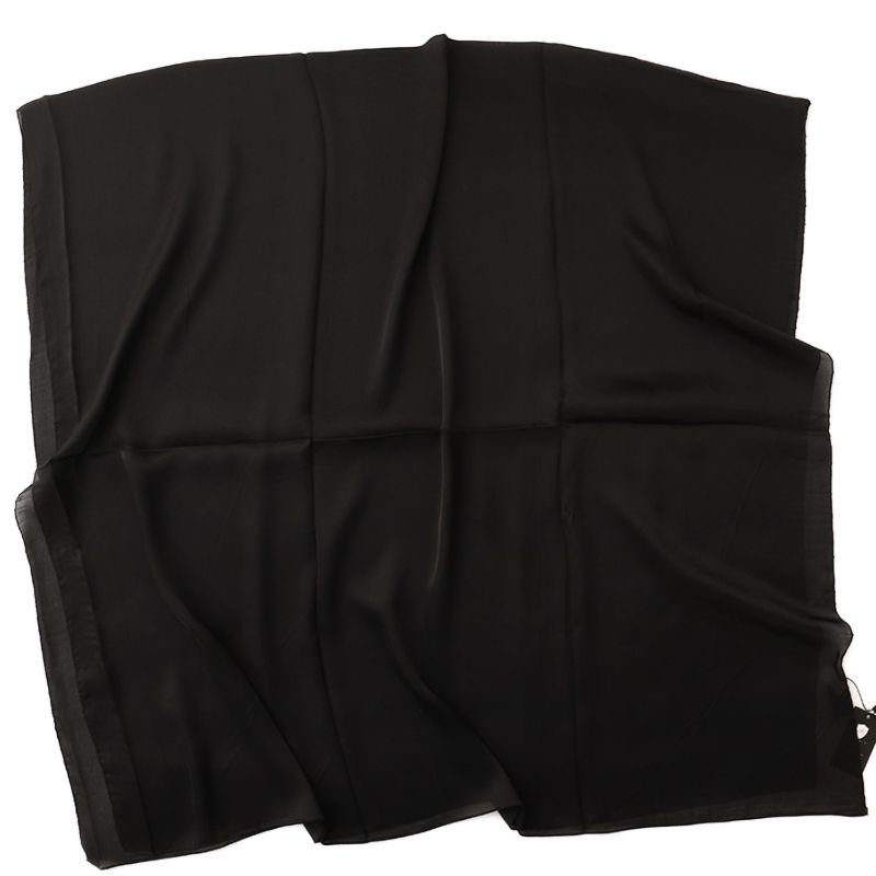 Black Satin Scarf thin black scarf