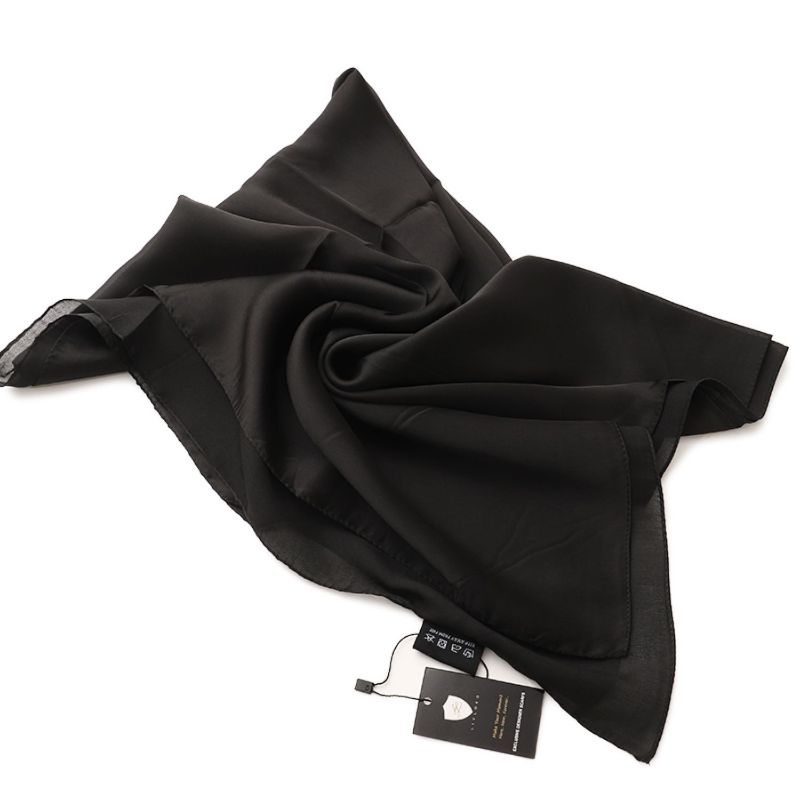 Black Satin Scarf satin scarf for hair