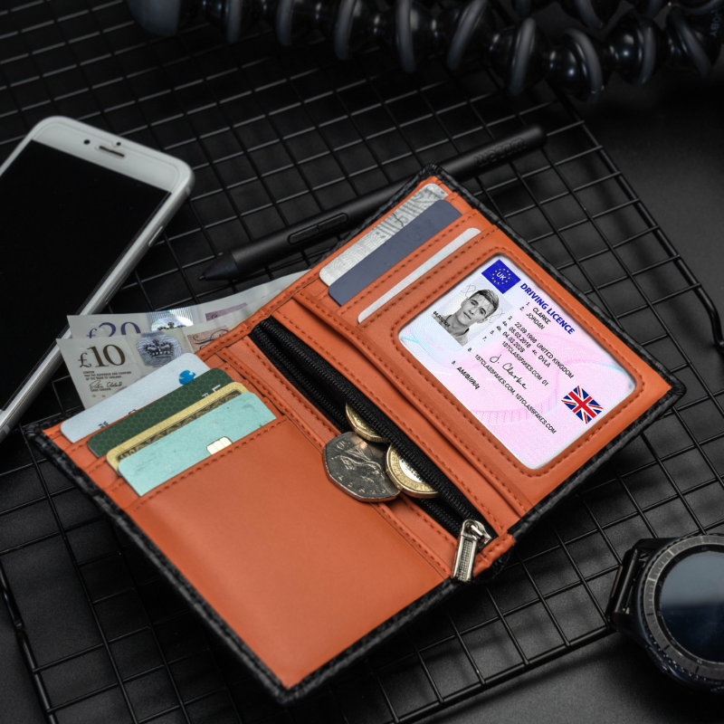 Men's Bifold Card Wallet Carbon Fibre bifold card holder