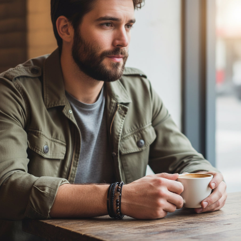 Bracelet for Men with Cross