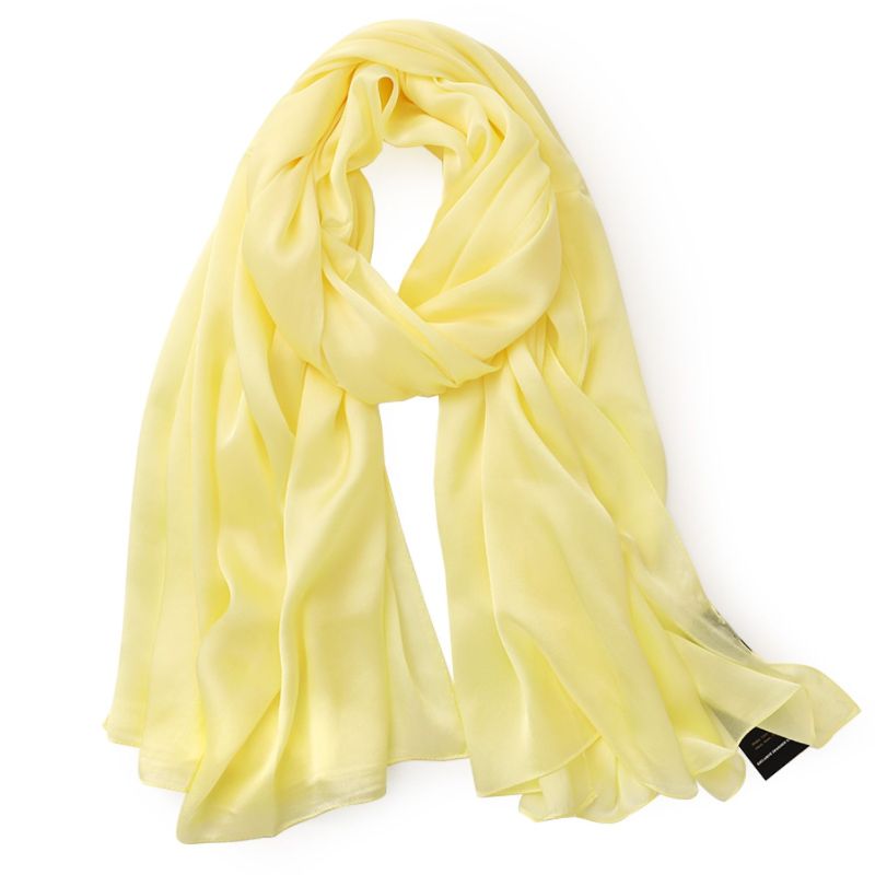 Satin Sunshine Yellow Scarf yellow colour scarf,