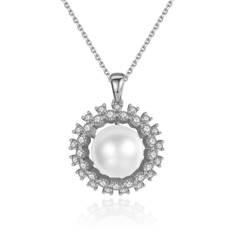 Ladies Silver Freshwater Pearl Necklace freshwater pearl necklace